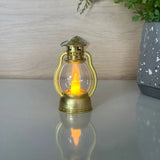 Mini Decorative Lantern with LED Flameless Candle - 9cm