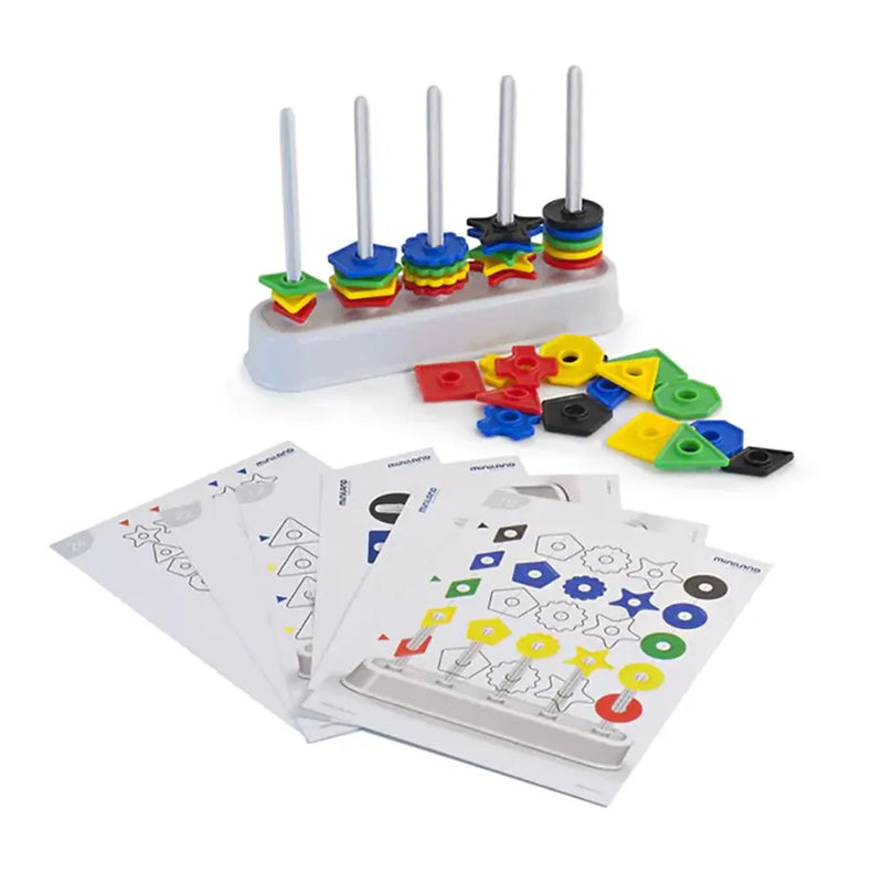 Miniland Abacolor Shapes - 100 Pieces - 3Y+