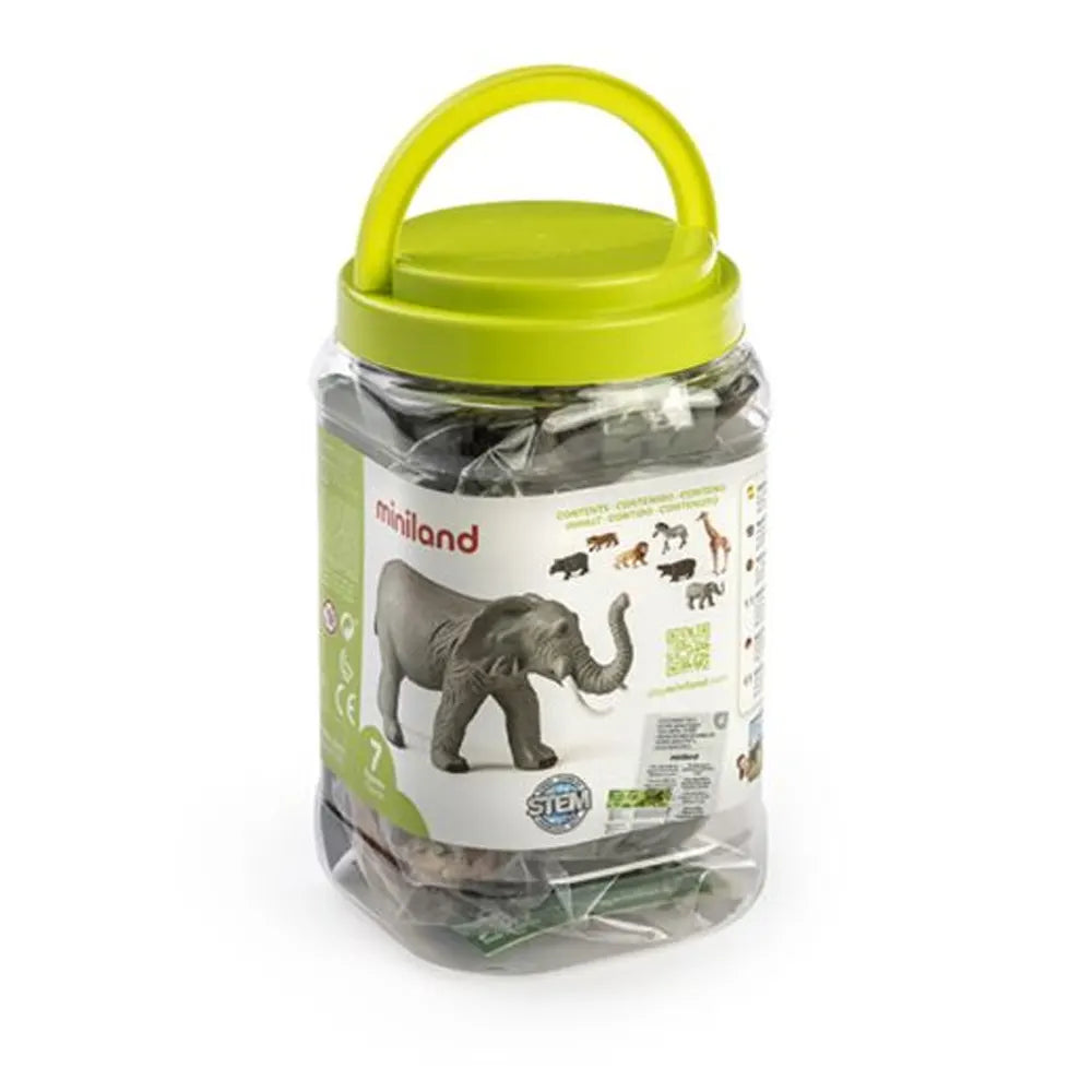 Miniland Jungle Animal Figurines - 7 Pieces