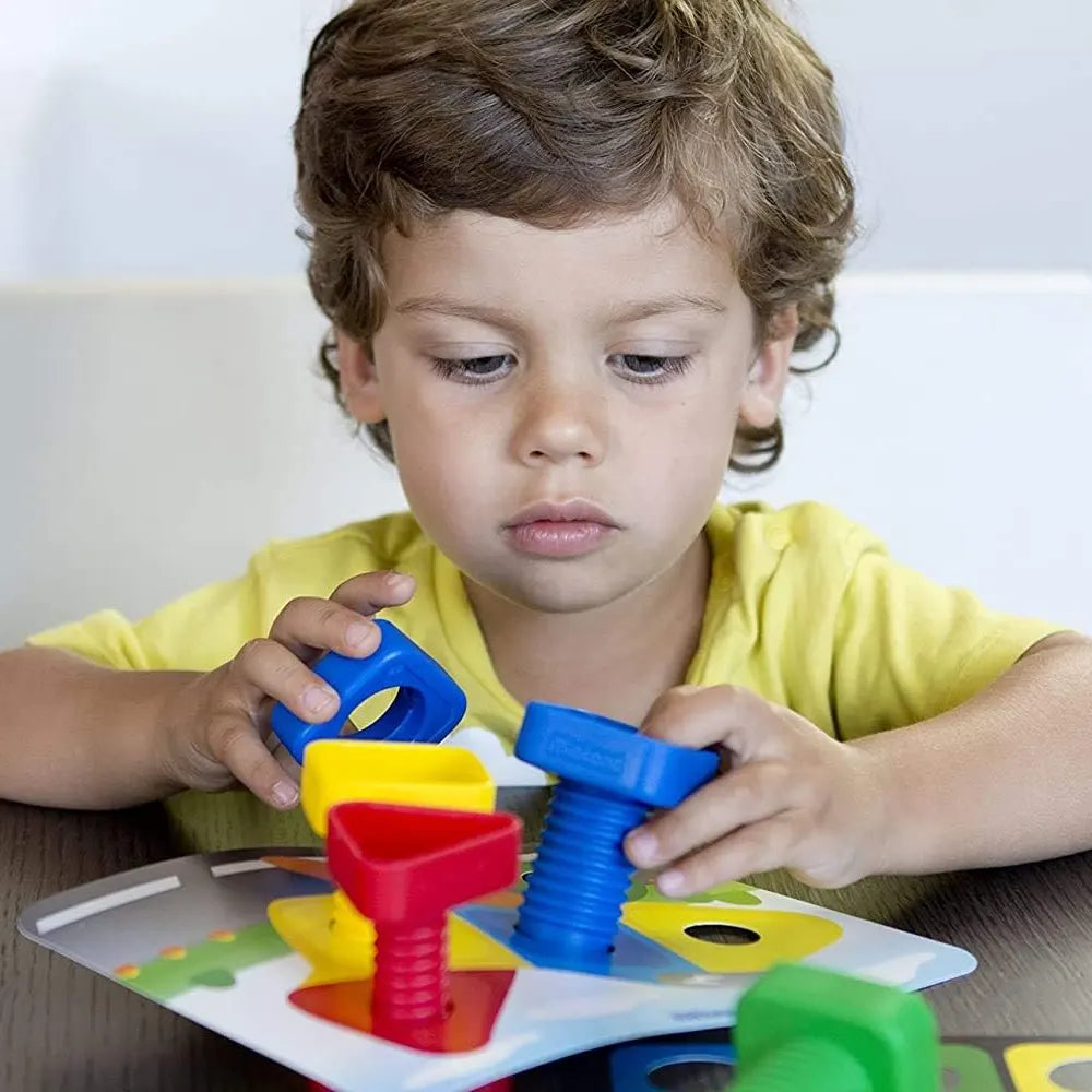 Miniland Juego de Aprendizaje Tuercas y Tornillos - 24 Piezas - 2A+