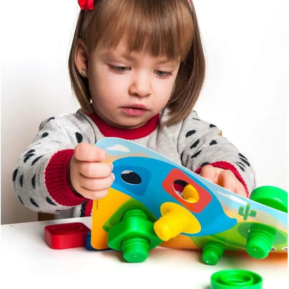 Miniland Juego de Aprendizaje Tuercas y Tornillos - 24 Piezas - 2A+