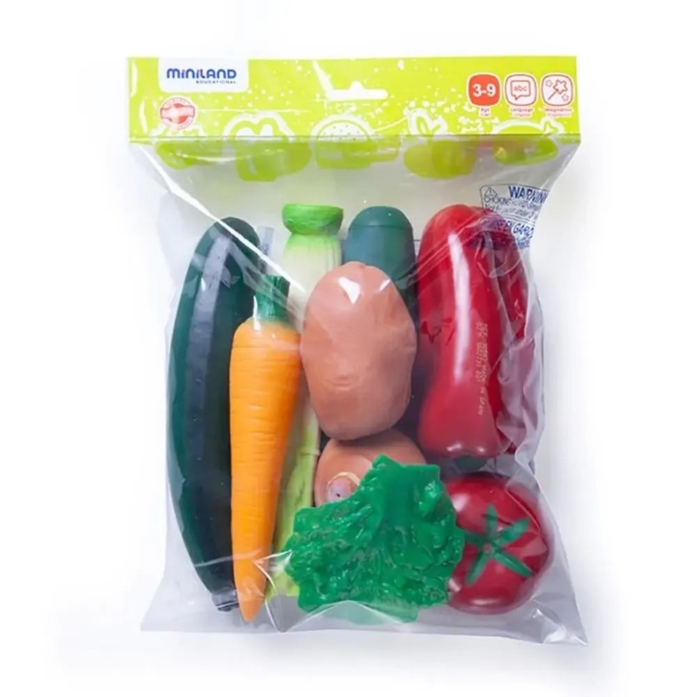 Miniland Toy Vegetable Bag - 11 Pieces