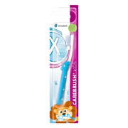 Miradent brosse à dents Carebrush Kids bleue – vue du produit