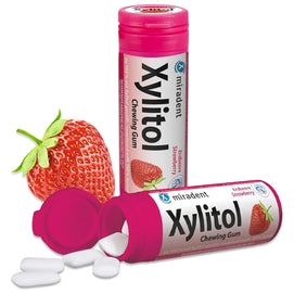 Miradent chwing gum fraise kids 30
