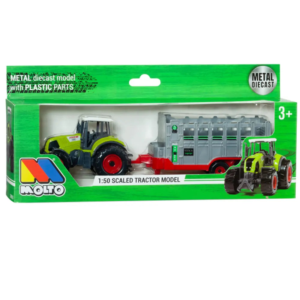 Molto Toy Tractors with Trailer - Ages 3+