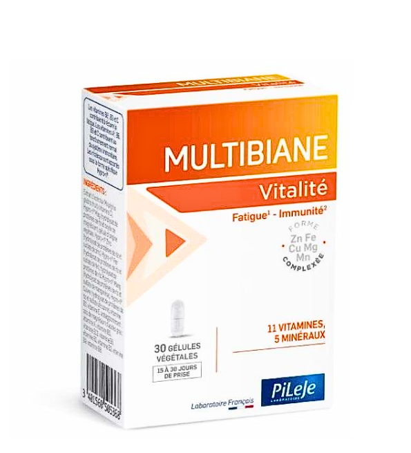 Multibiane Vitalité – boîte de 30 gélules