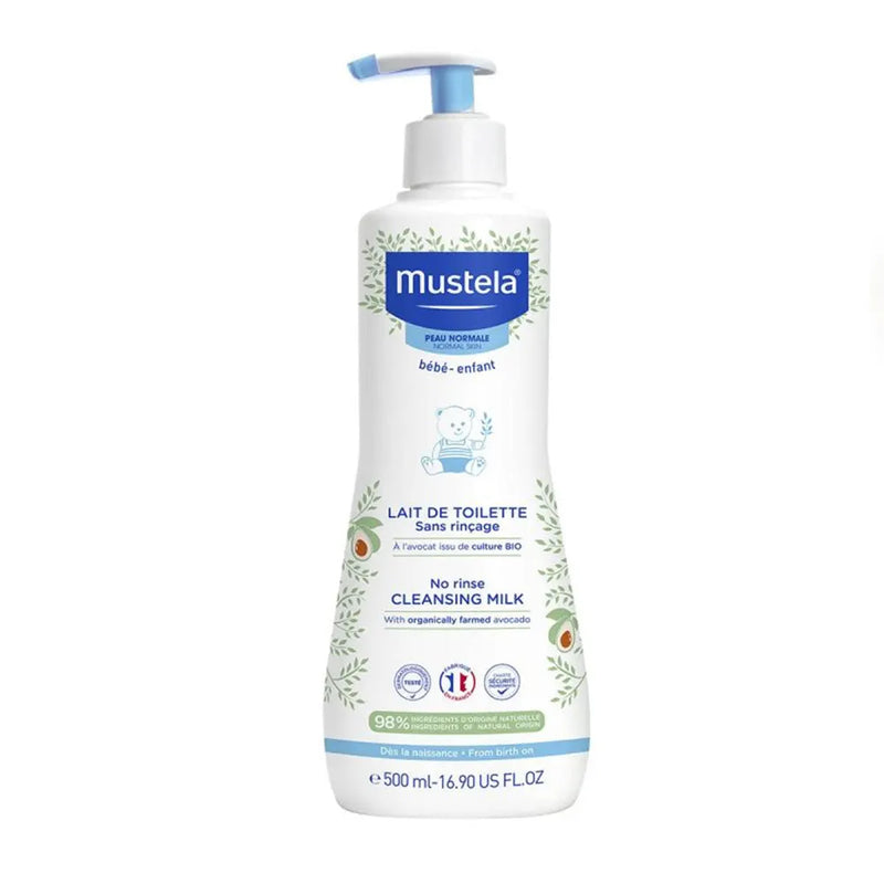Mustela Baby No-Rinse Cleansing Milk - 500ml
