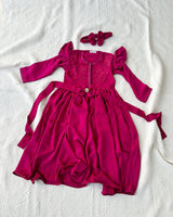 Caftan Pour Fille 3-10A - Rose Fushia