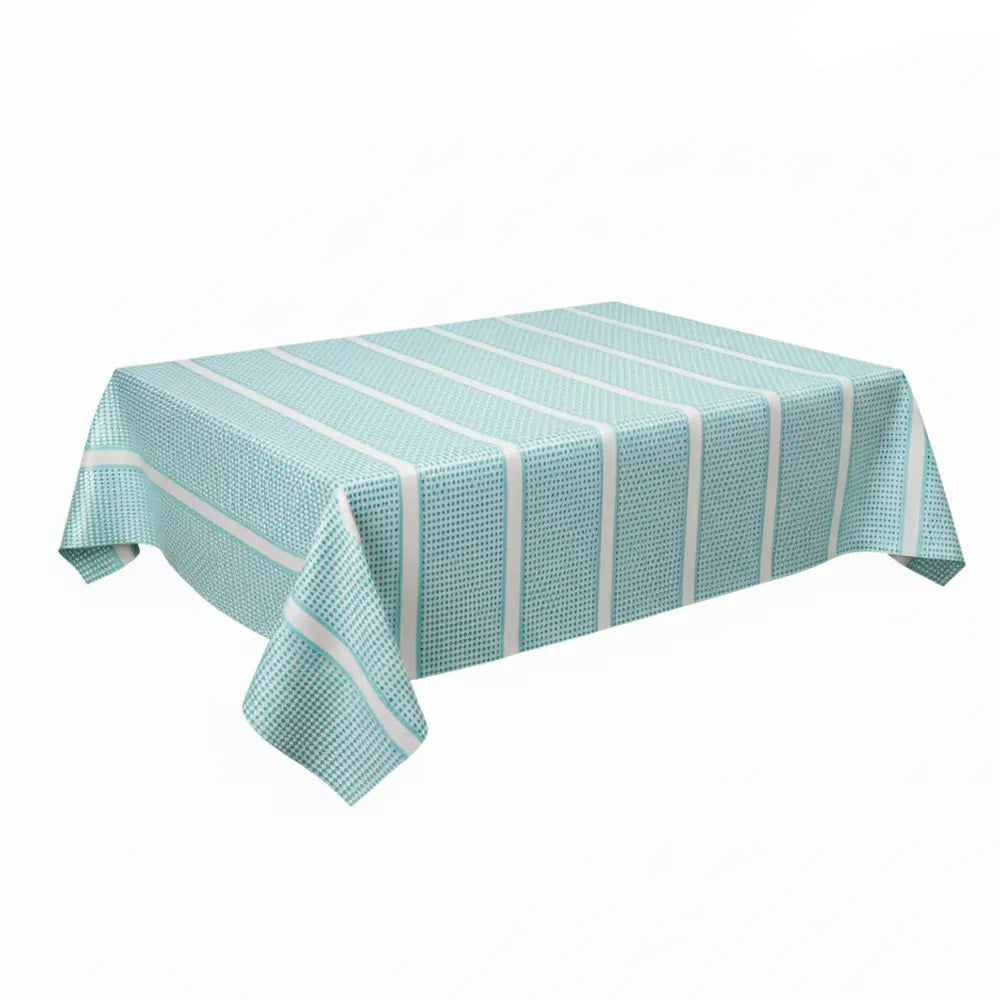 Decorative Baby Blue Tablecloth – 180 × 130 cm