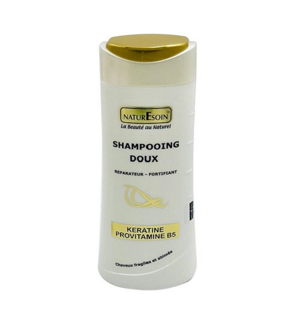 NATURE SOIN Shampooing Doux Réparateur-Fortifiant à La Kératine et à La Provitamine B5