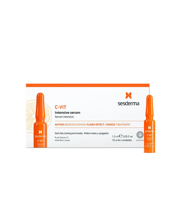 Sesderma C-Vit Intensive Serum - boîte de 10 ampoules de 1,5 ml