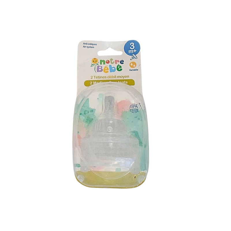 Nuestras tetinas Baby 2 caudal +3m Variable