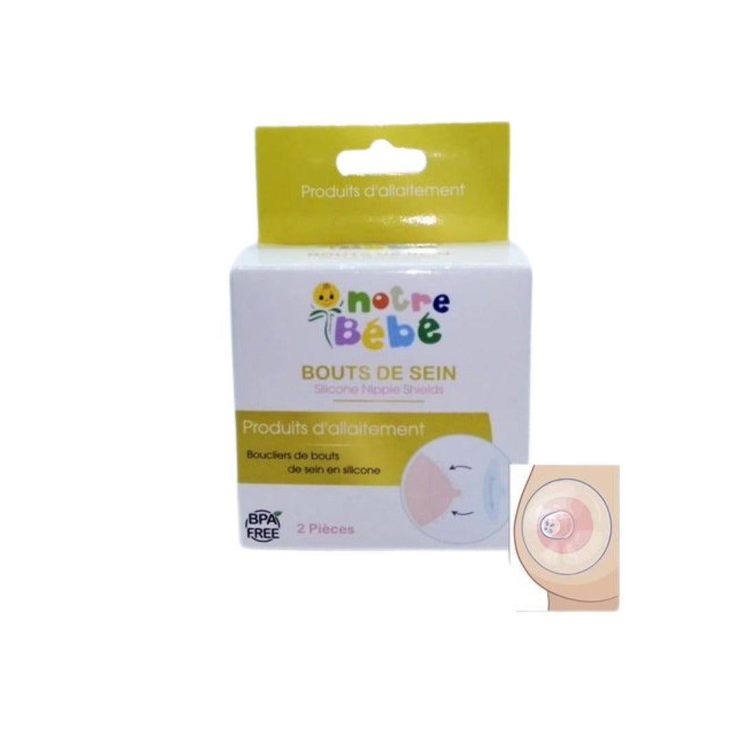 Notre Bébé bouts de sein en silicone – lot de 2