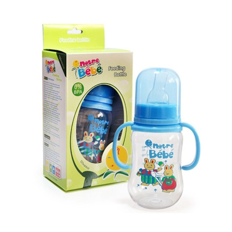 Notre Bebe Baby Bottle with Handles 0m+ 120ml