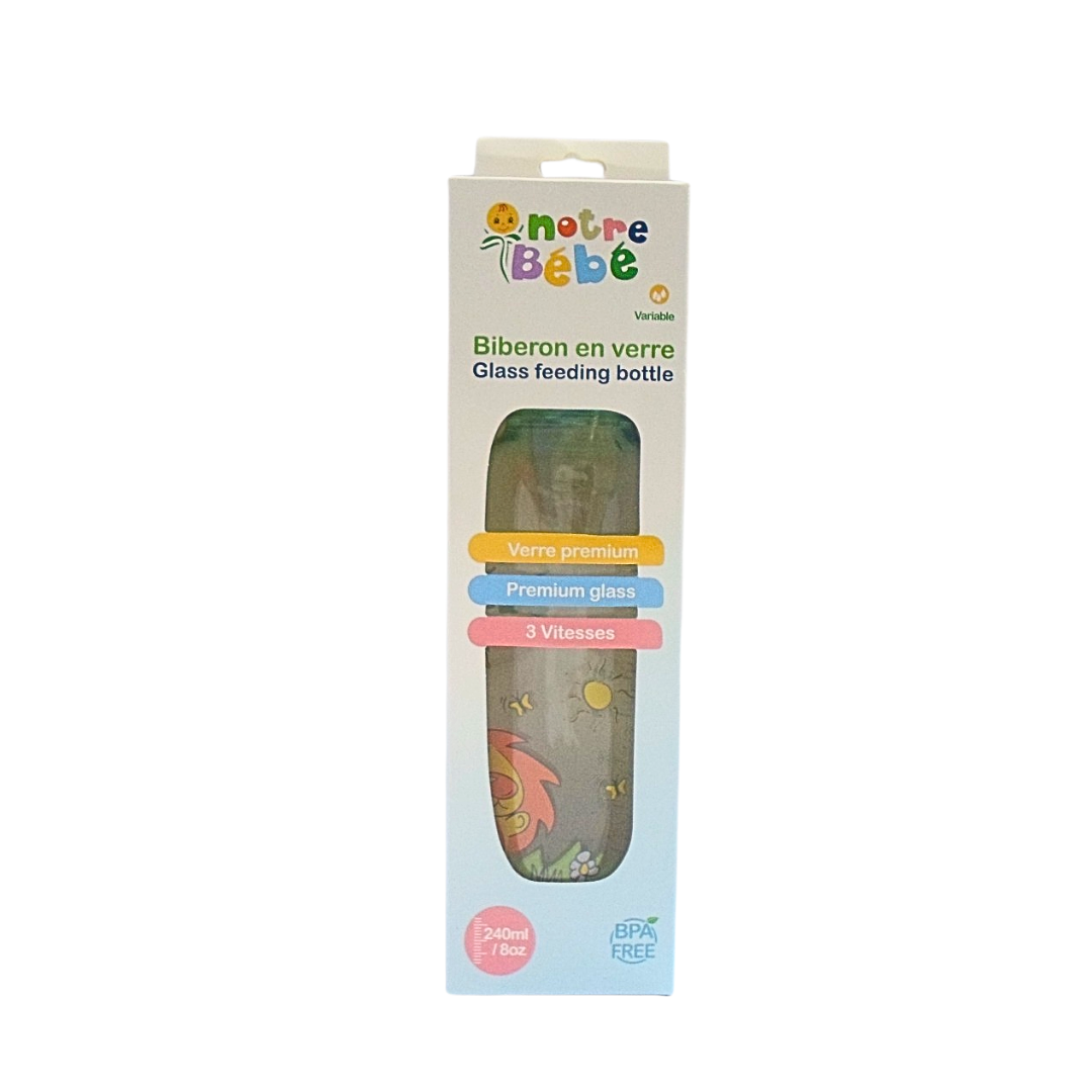 Notre Bébé biberon en verre 240 ml