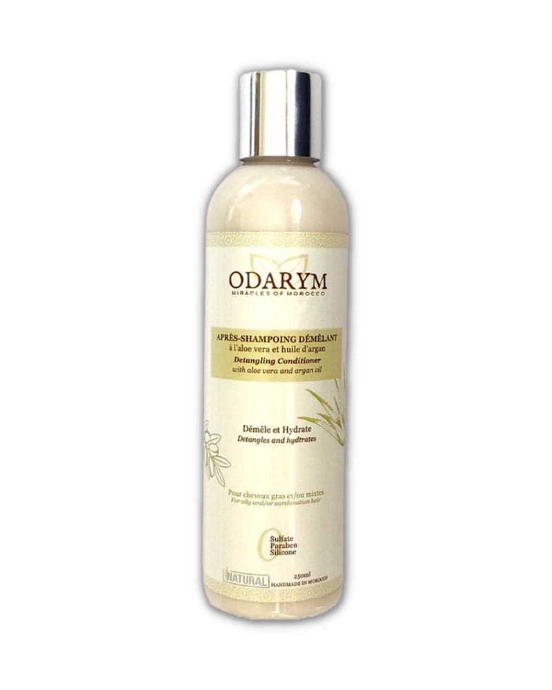 Odarym Après-Shampoing Démêlant à l'Aloe Vera et à l'Huile d'Argan - 250ml