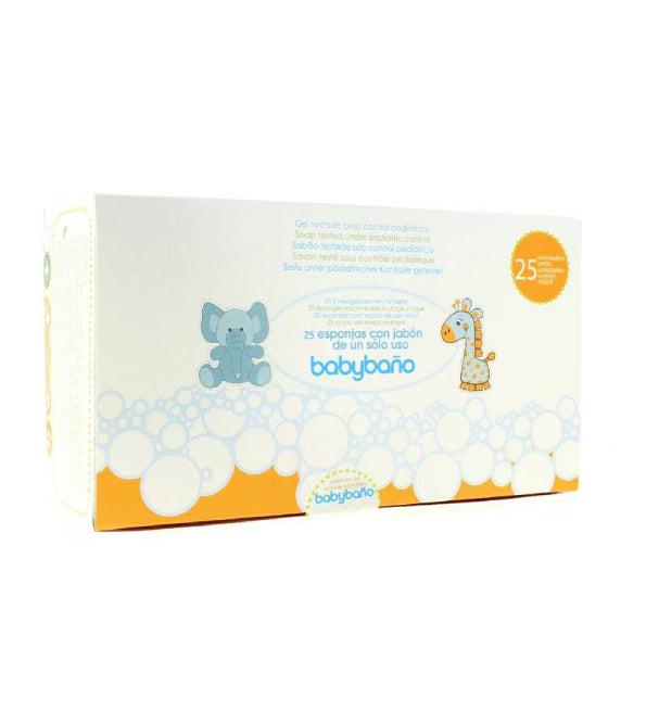 إسفنجات صابونية Begobaño Baby Baño – 25 قطعة