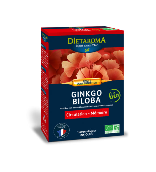 Dietaroma Ginkgo Biloba – 20 أمبولة × 10 مل