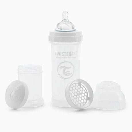 Offre : 1 Biberon Anti-Colique Twistshake 260ml - Blanc = 2 Gratuits!
