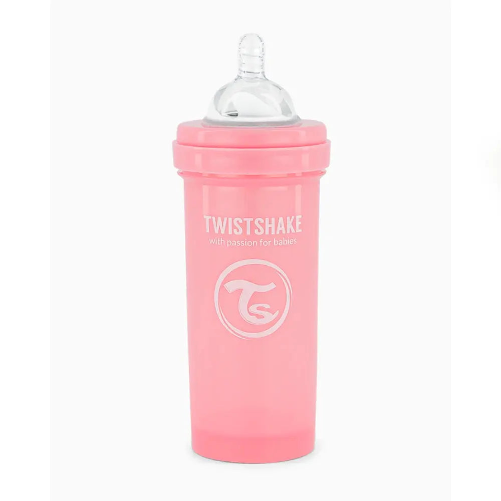 Offre : 1 Biberon Anti-Colique Twistshake 260ml - Rose = 2 Gratuits!