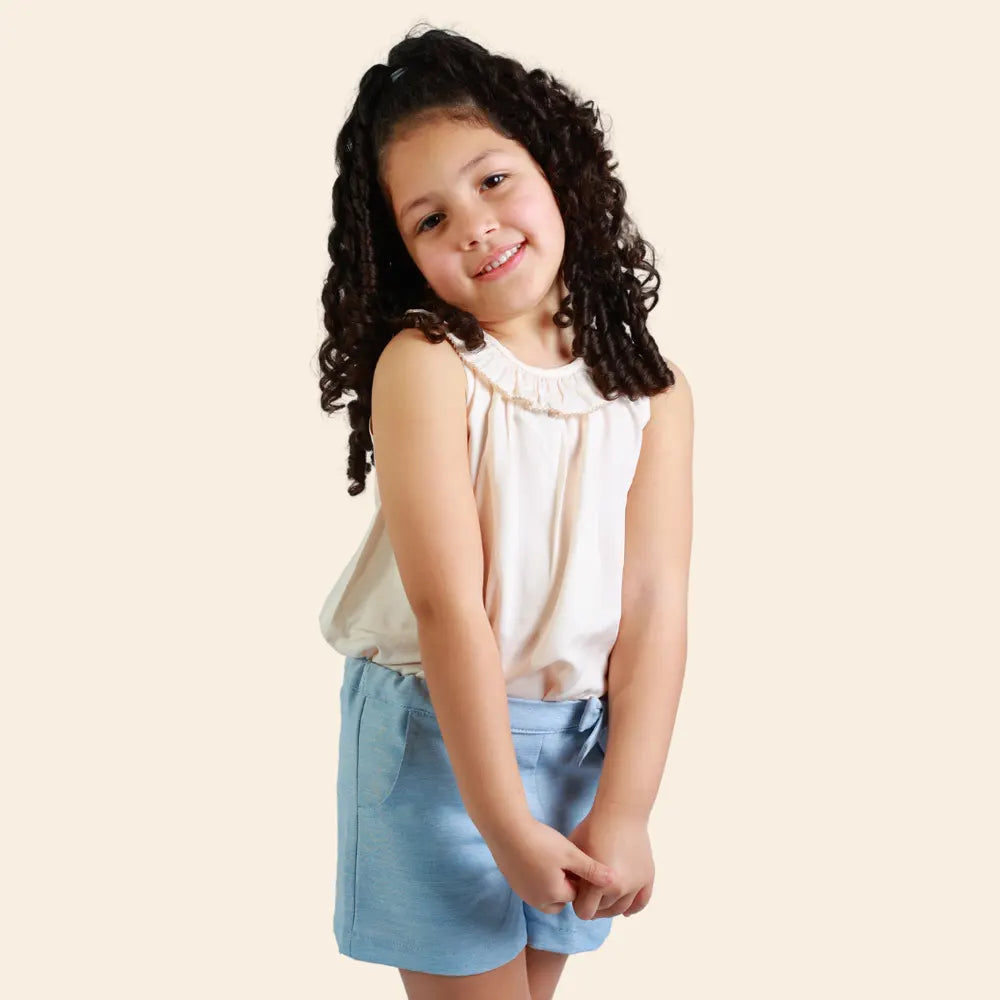 تونيك آمبر بدون أكمام – سلموني باهت