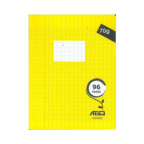 Atika Cahier Piqure Petit Format 96 Pages Seyès - Jaune
