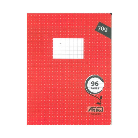 Atika Cahier Piqure Petit Format 96 Pages Seyès - Rouge