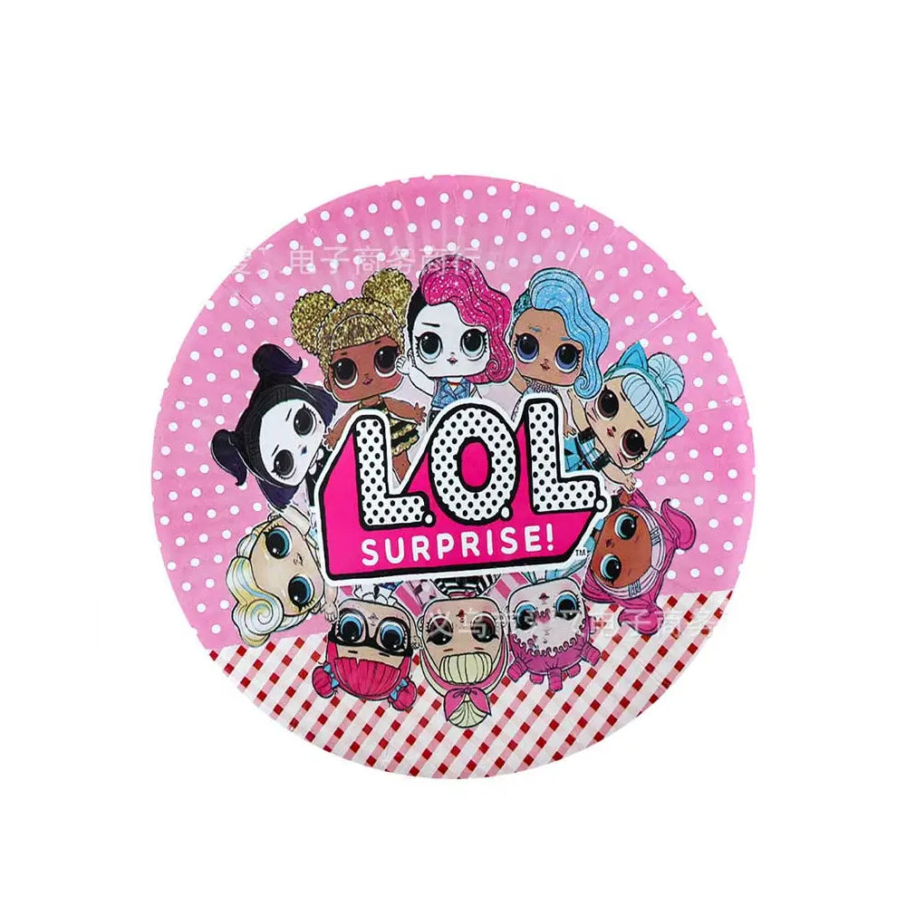 Pack de 10 Platos de Cartón – LOL Surprise