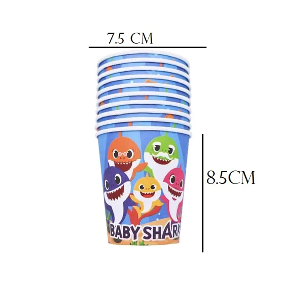 Pack of 10 Paper Cups – Baby Shark