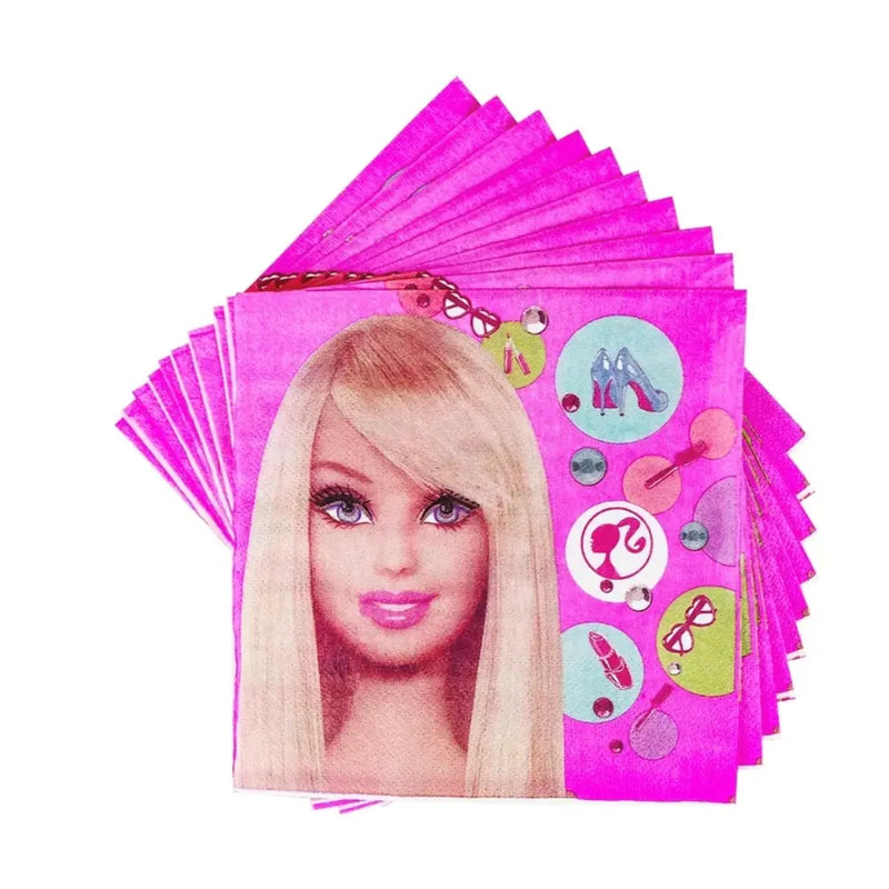 Pack de 10 Serviettes en Papier – Barbie