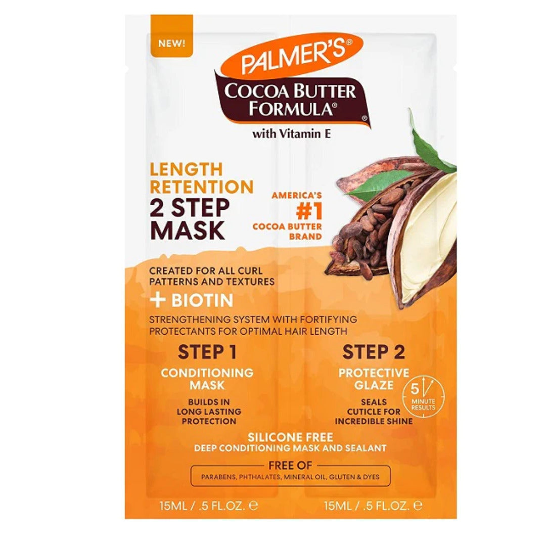 Palmer's Masque Cheveux 2 Steps Cacao & Biotine 60 g – visuel du produit