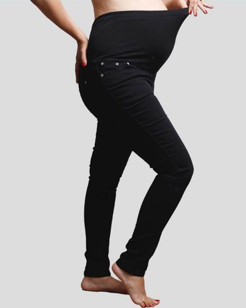 Pantalon Jean de Grossesse - Noir