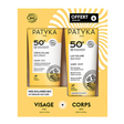 Coffret Patyka crème solaire visage SPF50+ et lait solaire corps SPF50