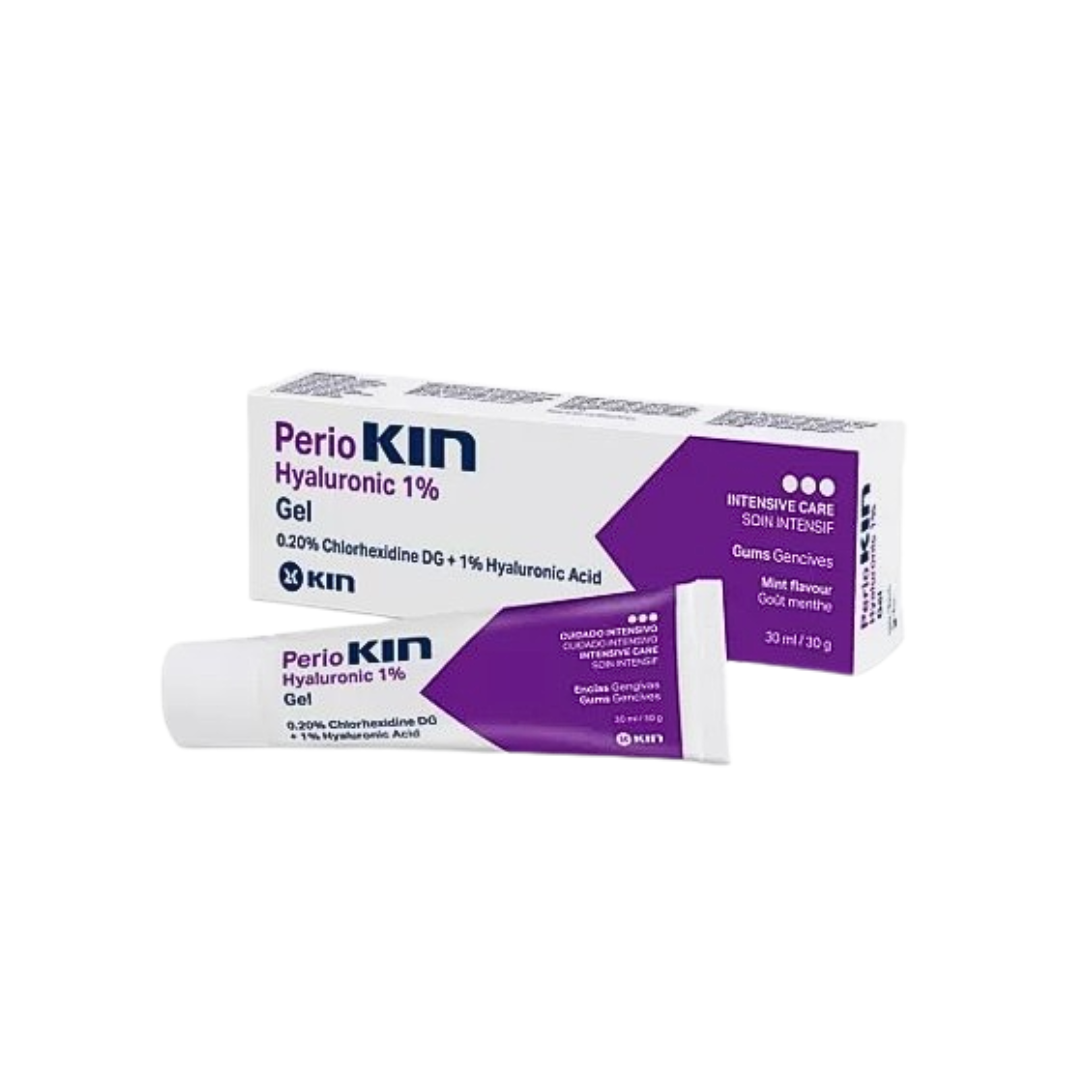 Periokin Hyaluronic Gel 1% 30 ml – tube de gel buccal pour gencives