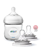 Offre : Philips Avent Biberon Natural Plastique 125ml = 2 Tétines Natural Offertes