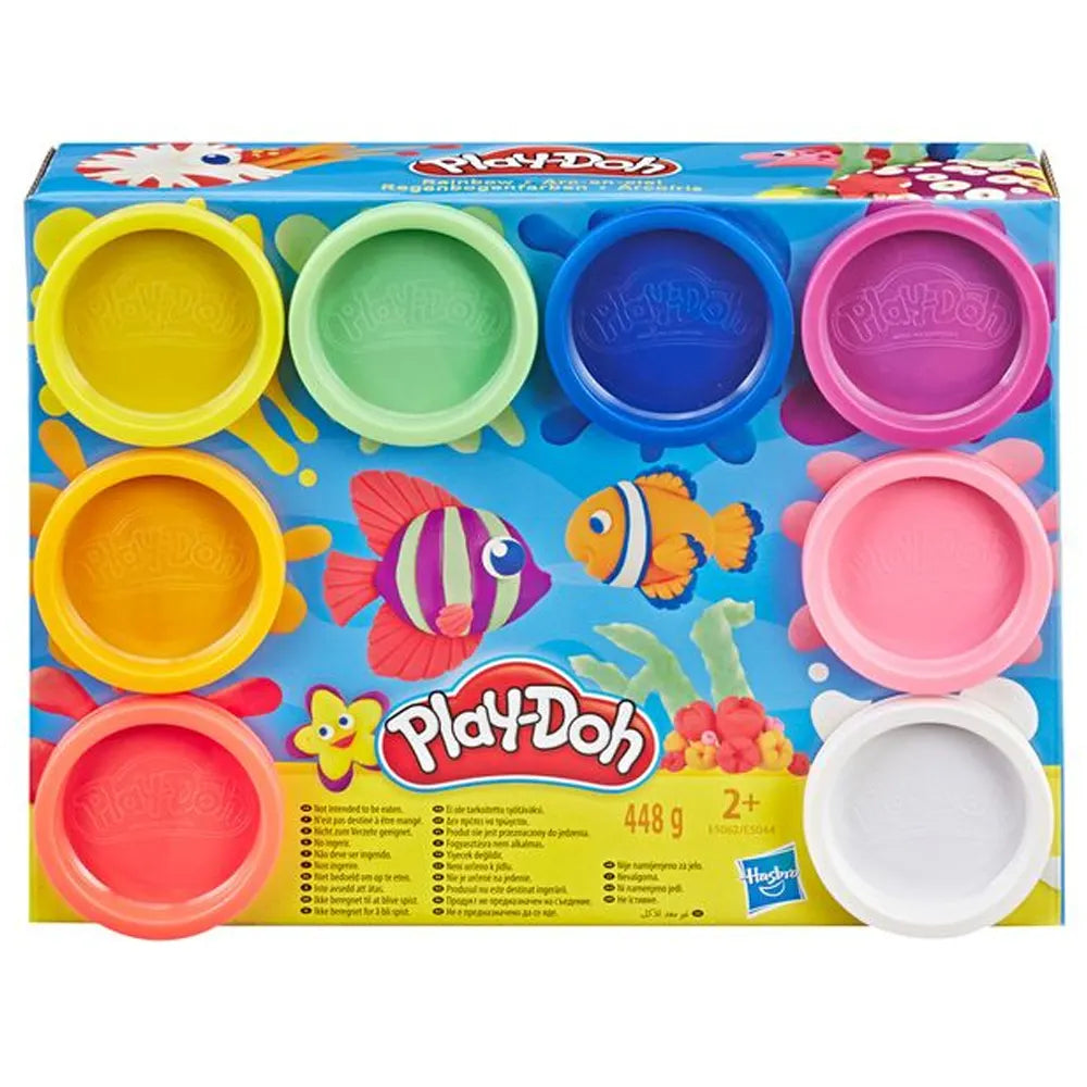 Play-Doh Pack de 8 Pots de Pâte à Modeler Arc-en-ciel - 3A+