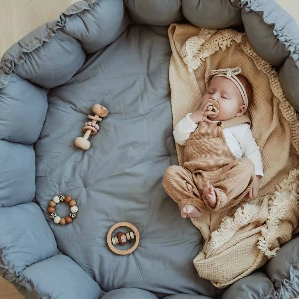 بلاي آند جو بساط لعب 3 في 1 قابل للتطور - بلوم أزرق باهت