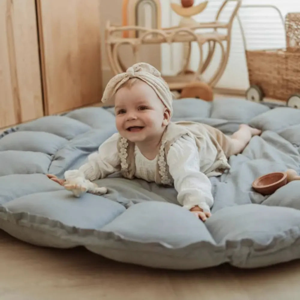 بلاي آند جو بساط لعب 3 في 1 قابل للتطور - بلوم أزرق باهت