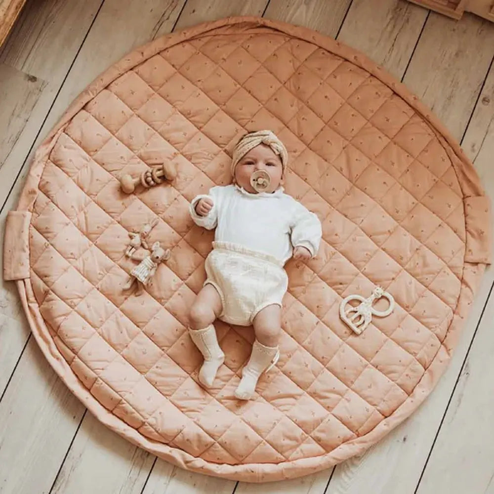 Play&Go Tapis de Jeu Bio 3-en-1 Fleuri Organic Babymat