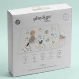 Play&Go Tapis de jeu puzzle 2-en-1 Réversible EEVAA Numbers/Dots