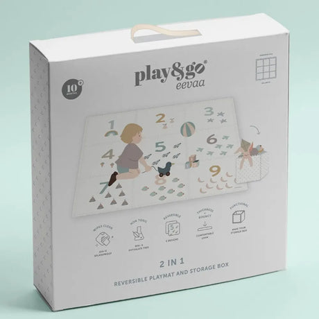 Play&Go Tapis de jeu puzzle 2-en-1 Réversible EEVAA Numbers/Dots
