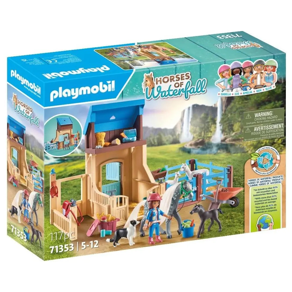 Playmobil Amelia & Whisper with Waterfall Horses – Age 5+