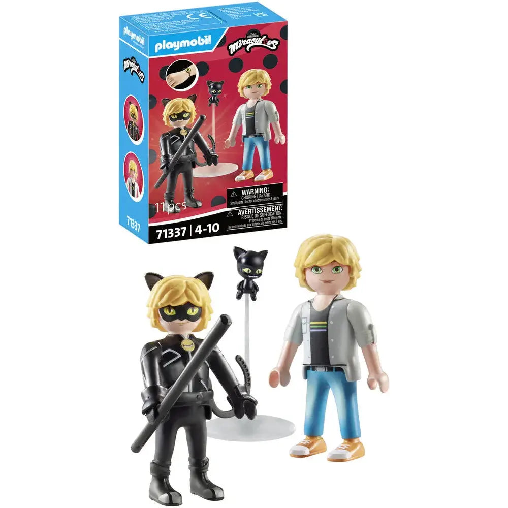 Playmobil Miraculous Adrien et Chat Noir - 4A+