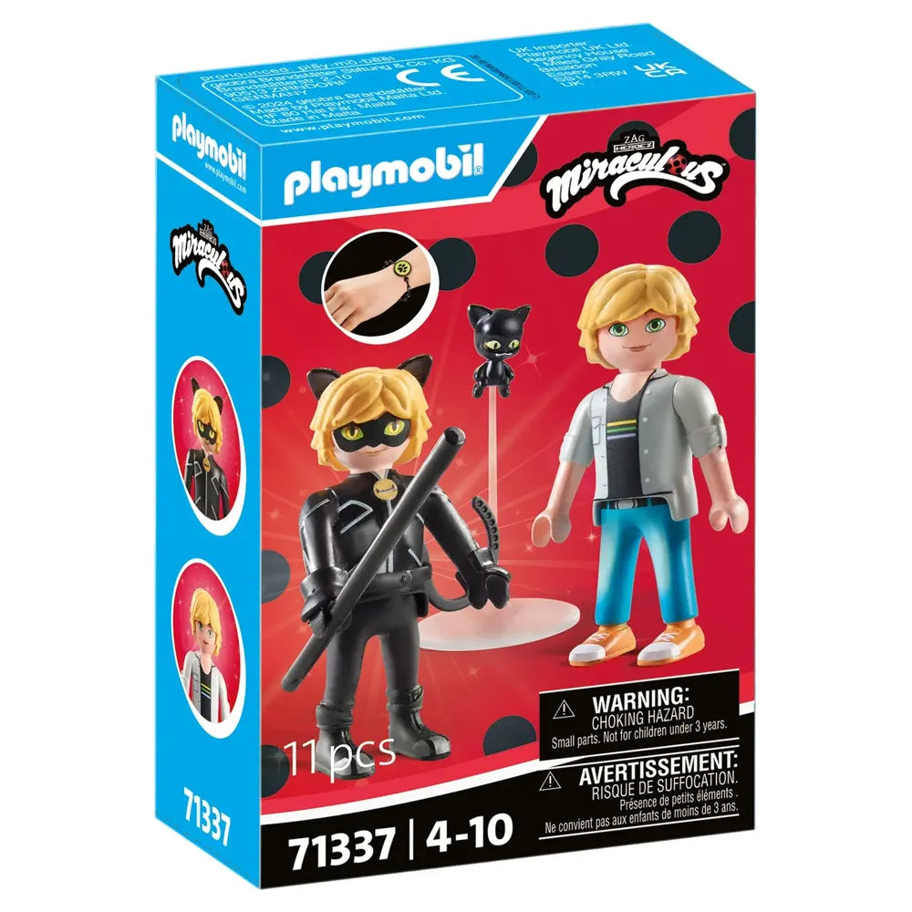 Playmobil Miraculous Adrien et Chat Noir - 4A+
