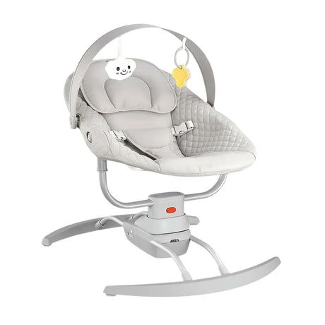 Popypapa Balancelle Musicale Bébé avec Moustiquaire - Gris