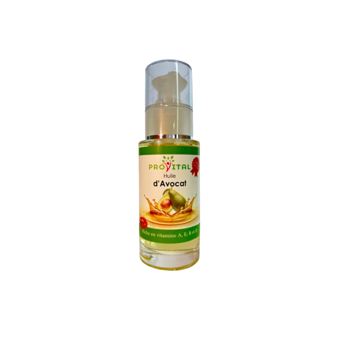 Flacon d’huile d’avocat Pro Vital, 60 ml