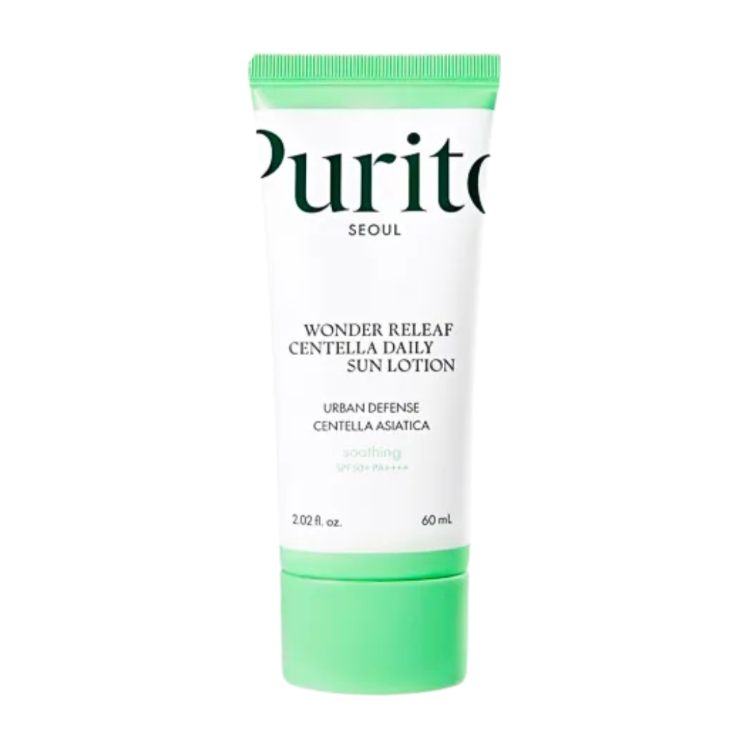 Purito Wonder Releaf Centella Daily Sun Lotion 60 ml – tube de lotion solaire visage