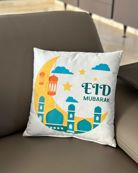 Wlidaty Home Coussin de Décoration - Eid Mubarak