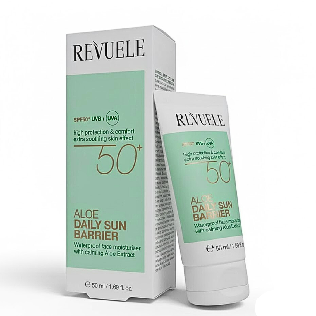 Tube de crème solaire Revuele Aloe Daily Sun Barrier SPF50+ 50 ml