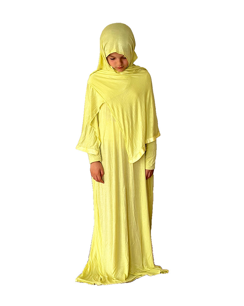 Jilbab jaune best sale